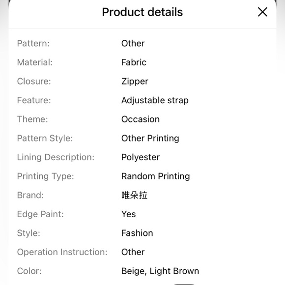 Unbranded Women’s Brown Designer Crossbody Bag-NIP - Picture 9 of 9